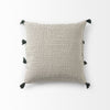 Beige and Black Dotted Pillow Cover