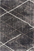 4’ x 6’ Gray Modern Distressed Lines Area Rug