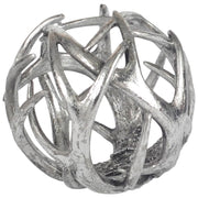 Silver Resin Antler Shaped Sculpture