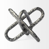 Silver Metal Chain Link Sculpture