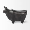 Black Cast Aluminum Bull Décor Piece