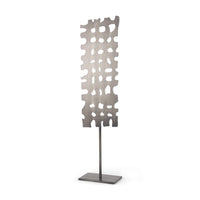 Gray Metal Décor Piece