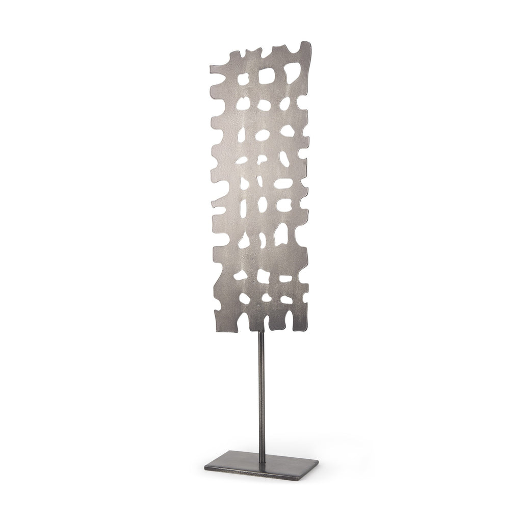 Gray Metal Décor Piece