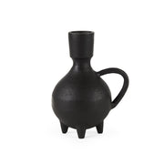 Black Matte Metal Italian Inspired Vase