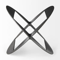 Black Metal Geometric Décor Piece