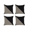 Set of 4 Tan Houndstooth Pillow Covers