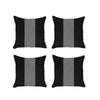 Set of 4 Black and White Houndstooth Pillow Covers