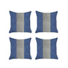 Set of 4 Blue and White Center Pillow Covers