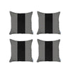 Set of 4 Black Houndstooth Pillow Covers