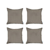 Set of 4 Tan Houndstooth Pillow Covers