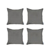 Set of 4 Black Houndstooth Pillow Covers