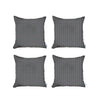 Set of 4 Blue Houndstooth Pillow Covers