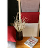 Set of 2 Red and Black Diagonal Pillow Covers