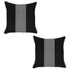 Set of 2 Black and White Houndstooth Pillow Covers