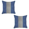 Set of 2 Blue and White Center Pillow Covers