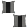 Set of 2 Black Houndstooth Pillow Covers