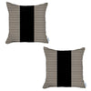 Set of 2 Tan Houndstooth Pillow Covers