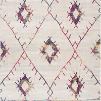 5’ x 8’ White Berber Pattern Area Rug