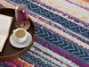 2’ x 4’ Multicolor Irregular Striped Area Rug