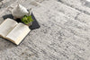 4’ x 6’ Gray and Ivory Abstract Distressed Area Rug