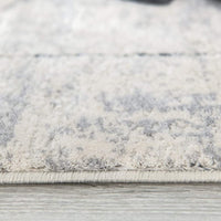 5’ x 8’ Gray and Ivory Abstract Distressed Area Rug