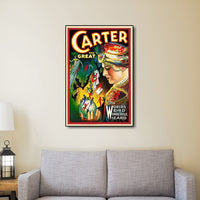 24" x 36" Vintage c1920s Carter Vintage Magic Poster Wall Art