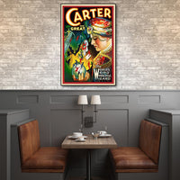 24" x 36" Vintage c1920s Carter Vintage Magic Poster Wall Art