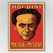 18" X 24" Houdini Master Of Mystery Vintage Magic Poster Wall Art