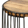 Wood and Metal Wire Design Counter Stool