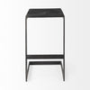 30" Black Cheeky Wood and Metal Bar Stool