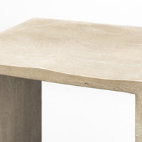 30" Minimal Cool Gray Brown Wood Bar Stool