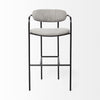 Light Gray Black Framed Bar Stool