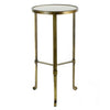 Gold And White Marble Side Table