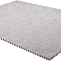 5’ x 8’ Gray Distressed Diamonds Area Rug