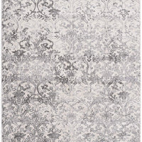 5’ x 8’ Cream and Gray Faded Filigree Area Rug