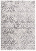 9’ x 12’ Cream and Gray Faded Filigree Area Rug