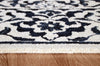 7’ x 9’ Blue and Ivory Decorative Area Rug