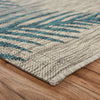 8’ x 9’ Gray Palm Leaves Indoor Outdoor Area Rug