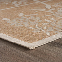 2’ x 3’ Tan Flamingo Indoor Outdoor Scatter Rug