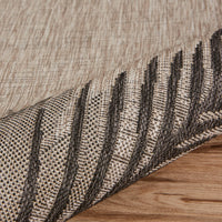 2’ x 3’ Beige Palm Leaves Indoor Outdoor Scatter Rug