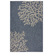 2' X 3' Blue And Gray Indoor Outdoor Area Rug