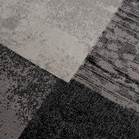 5’ x 8’ Gray Geometric Blocks Area Rug