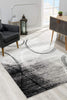 4’ x 6’ Gray Distressed Swirls Area Rug