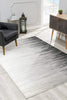 8’ x 11’ Black Transitional Striped Area Rug