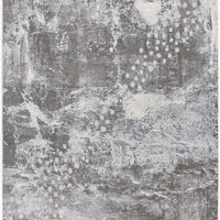 4’ x 6’ Gray Distressed Abstract Area Rug