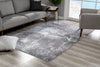 8’ x 11’ Gray Distressed Abstract Area Rug