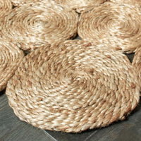 Orbital Natural Jute Area Rug