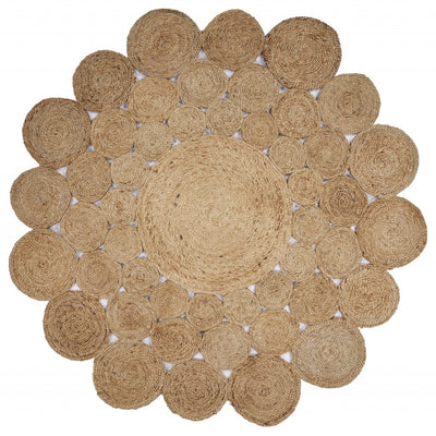 Orbital Natural Jute Area Rug