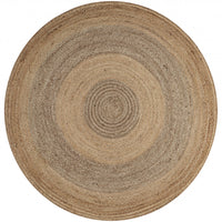 Two Toned Natural Jute Area Rug