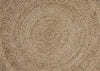 Gray Toned Braided Natural Jute Area Rug